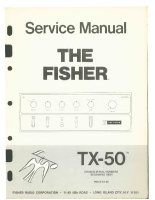 Fisher TX-50 - Service Manual 